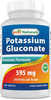 Best Naturals Potassium Gluconate Supplement 595 Mg Tablet, 250Count