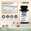 X Gold Health PQQ, pyrroloquinoline Quinone, 20 mg, Promotes The Growth of New Mitochondria, Gluten-Free, Non-GMO, Vegetarian, 120 Capsules