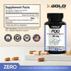 X Gold Health Mitochondrial Energy Optimizer with PQQ 40mg Energy Supplement for Healthy Mitochondria - Pyrroloquinoline Quinone - Gluten-Free, Non-G