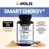 X Gold Health Mitochondrial Energy Optimizer with PQQ 40mg Energy Supplement for Healthy Mitochondria - Pyrroloquinoline Quinone - Gluten-Free, Non-G