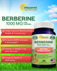 aSquared Nutrition Pure Berberine 1000mg Supplement - 180 Veggie Capsules, Natural Berberine Hydrochloride HCL Plus, Max Strength 1000 mg (2X 500mg),
