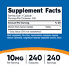 Nutricost Boron Capsules 10mg, 240 Vegetarian Capsules, Gluten Free and Non-GMO