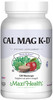 Maxi Health Men and Women 500 mg Calcium Supplement with Vitamin D3 (2000 IU), Magnesium (250 mg) and Vitamin K2 (150 mcg) - Bone, Teeth and Joint Su