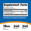 Nutricost Chelated Iron (from Ferrochel) 18mg, 240 Capsules - Gluten Free, Non GMO Iron Chelate Supplement