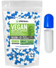 XPRS Nutra Size 0 Empty Capsules - 500 Count Empty Vegan Capsules - Vegetarian Pills - DIY Vegetable Capsule Filling - Veggie Pill Caps for Do-It-You