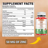 Zinc Gummies - 50mg High Potency Zinc with Vitamin C + Vitamin D3 + Elderberry - Immune Health Support - Vegan, Non-GMO and Gluten Free - 60 Gummies