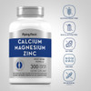 Piping Rock Calcium Magnesium Zinc Supplement | 300 Coated Caplets | Non-GMO, Gluten Free