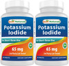 Best Naturals Potassium Iodide 65 mg - Dietary Supplement, 60 Tablets (2 Bottles) (2)