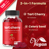 NutraChamps Tart Cherry Gummies - 3000mg Tart Cherry Extract with Celery Seed - Uric Acid Cleanse Supplement - Antioxidant, Joint Comfort, Flexibilit