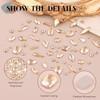 3600pcs Glass AB Nail Rhinestones 6 Sizes(1.8/2/2.4/2.8/3/4mm) Flatback Crystal Nail Charms Jewels Decoration for Nail Art and Crafting, Tweezer and