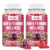 Iron for Women Gummies, 40mg Iron Supplement Anemia with multivitamin for Women, Zinc, Selenium, Iodine - for Iron Deficiency - Natural Hormonal Supp