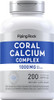 Piping Rock Coral Calcium 1000 mg | 200 Capsules | Bone Formula Complex with Vitamin D, C, and Magnesium | Non-GMO, Gluten Free Supplement