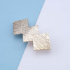 Andelaisi Vintage Geometry Hair Clip Barrettes Gold Square Hair Barrettes Metal Square Barrette Head Clips Minimalist Hair Pin French Headwear Decora