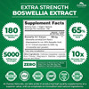 Zazzee Extra Strength Boswellia Serrata 10:1 Extract, 5000 mg Strength, 65% Boswellic Acid, 180 Vegan Capsules, 6 Month Supply, Standardized 10X High