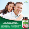 Zazzee Extra Strength Pomegranate 20:1 Extract, 5000 mg Strength, 40% Ellagic Acid, 120 Vegan Capsules, 4 Month Supply, Standardized, Concentrated 20