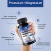 Potassium Magnesium Supplement 1000mg,High Absorption Magnesium Potassium Zinc Aspartate (90 Capsules)