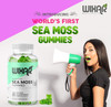 WIXAR NATURALS Sea Moss Gummies - Natural Irish Sea Moss and Bladderwrack with Burdock Gummy - 60 Gummies - Vegan - Healthy Immune, Gut & Overall Wel
