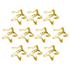 10Pcs Gold Star Hair Clips,Metal Snap Hair Clip,Hair Barrettes Hair Side Clamps Headdress Cute Hair Accessories for Women Girls Kids,Hairs Clips Acce