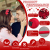 berbo Heart Headbands Glittering Red Heart Headbands Hair Band Valentine's Day Hair Accessories for Women GirlsAdding Sweetness to Your Loved One - 1