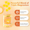 VIFSSG Magnesium Glycinate Gummies 500 Mg, Triple Magnesium Complex Sugar-Free Gummies with Malate 400 Mg, Citrate 400 Mg, Magnesium Supplement Chewa
