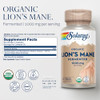 SOLARAY Organic Lions Mane Supplement Capsules - Providing 1000 mg of Lion's Mane Organic Mushrooms, Fermented for Enhanced Absorption - Vegan, 60-Da