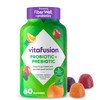 vitafusion Probiotic + Prebiotic Fiber Gummies for Adults, Probiotic Supplement with Prebiotic Fiber to Support Gut Health and Provide Good Bacteria