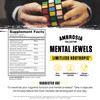 Ambrosia Mental Jewels (Capsules) - Cognitive Enhancer | Increase Memory, Communication Skills, Concentration & Focus | Alpha GPC, Choline, BaCognize