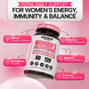 Multivitamin for Women - Supplement for Energy, Immunity, & Female Support - Daily Vitamins for Women with Biotin, Calcium, Magnesium - Non-GMO, Vege