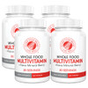 Silver Fern Whole Food Daily Multi Vitamin w/Trace Mineral Blend Supplement - 4 Bottles - 60 Vegicaps Each - 120 Day Supply - Natural, Non-GMO, Vegan