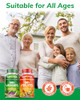SANSICE Fruits and Veggies Supplement, Natural Fruit and Vegetable Vitamins Soy Free & Non-GMO Vegetable and Fruit Supplements for Women Men and Kids
