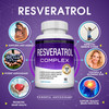 Resveratrol Supplement 1800 mg Antioxidant Complex - Highly Potent Natural Trans-Resveratrol Pills for Healthy Aging, Overall Health Support, Immune