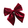 Spenlly Women Girls Velvet Hair Bows Clip Big Hair Bow Alligator Clip Hair Barrettes Hair Accessories for Little Girls Kids Teens (Wine Red)