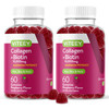 Viteey Collagen Gummies with Biotin Gummies for Hair Skin and Nails Vitamins - Biotin and Collagen Supplements for Women & Men - Gluten-Free  120 Co