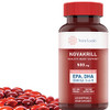 NovaKrill Krill Oil Omega 3 Supplement  1000mg Softgels with EPA, DHA, Astaxanthin  No Fishy Aftertaste  Easy to Swallow Antarctic Krill Oil  60
