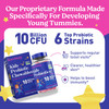 LOVEBUG Probiotics for Kids  Probiotic Chewables with Prebiotic Fiber for Age 4+,Daily Children's Gut Health & Digestive Support Supplement, Sugar-F