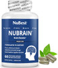 NuBrain Booster - Brain Supplement for Brain Booster, Memory, Focus & Clarity Support with St. Johns Wort, Ginkgo Biloba, Bacopa & More - 60 Vegan C