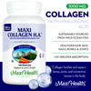 Maxi Health Marine Collagen Pills  1000 mg Type 1 Collagen for Women & Men with Hyaluronic Acid Supplement for Joint & Skin Support  Unflavored, Cl