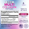 Multi Collagen Pills 2400 mg - Advanced Types I, II, III, V, X - Hydrolyzed Multi Collagen Peptides Pills, Collagen Supplements for Women & Men - Hai