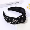 YAHPERN Crystal Knotted Headbands for Women, Rhinestone Jeweled Headbands Western Cowboy Boot Embellished Hairbands Vintage Cowgirl Rodeo Outfit Acce