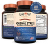Grow Vitamin Adrenal Stress Advanced Formula, Organic KSM-66 Ashwagandha with AlphaWave L-Theanine, 5-HTP, Magnesium Blend - Everyday Stress Relief,