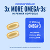Oceanblue Professional Omega-3 2100mg Fish Oil Supplement  Triple Strength, High Potency EPA, DHA & DPA  Burpless, Wild-Caught, Natural Orange Flav