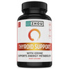 ZHOU Thyroid Support - Thyroid Supplement for Women & Men with Zinc, Iodine, & Selenium, Cellular Energy Thyroid Complex with Ashwagandha, Kelp - 60