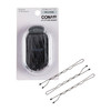 Conair Pin & Match Bobby Pins - hair accessories for women - Bobby Pins Black - Includes Storage Container - 75 Count