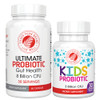 Silver Fern Brand Family Probiotics - Ultimate Adult Probiotic (1 Bottle = 60 Capsules) Plus Ultimate Children's Probiotic for Kids (1 Bottle = 30 Ch