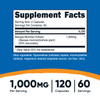 Nutricost Bacopa Monnieri 1,000mg, 120 Capsules (60 Servings) - Non-GMO, Gluten Free, and Vegetarian Friendly