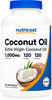Nutricost Coconut Oil Softgels (1000mg) 120 Softgels - Extra Virgin Coconut Oil - Gluten Free and Non-GMO