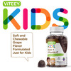 VITEEY Iron for Kids with Vitamin C - Supports Energy, Blood Cell Formulation, Blood Builder Anemia Kids Iron Supplements - Vegan, Gelatin Free, Glut