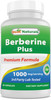 Best Naturals Berberine Plus 1000mg per Serving, (Non-GMO) 60 Capsules - Contains Berberine HCL 1000mg, Vitamin C 120mg & Zinc Gluconate 30 mg