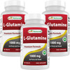 Best Naturals L-Glutamine 1000 mg 180 Tablets (180 Count (Pack of 3))