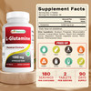 Best Naturals L-Glutamine 1000 mg 180 Tablets (180 Count (Pack of 3))